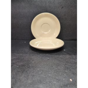 Fiestaware Light Yellow Saucer, Set of 2, Homer Laughlin, Lead Free Plates, Fiesta Kitchen Dishes