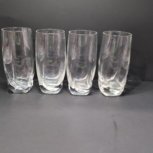 Luigi Bormioli Cocktail Glasses, Light & Music Collection, Crystal Highball Glass Set of 4, Italian Drinkware, Gift