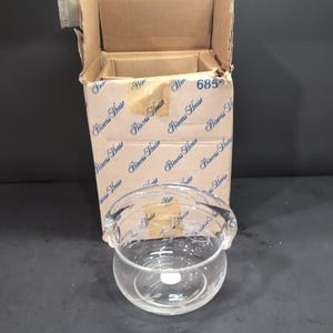 Princess House Heritage Crystal Goodie Basket, Collectible Small Basket, Gift Idea With Box, Home Accent