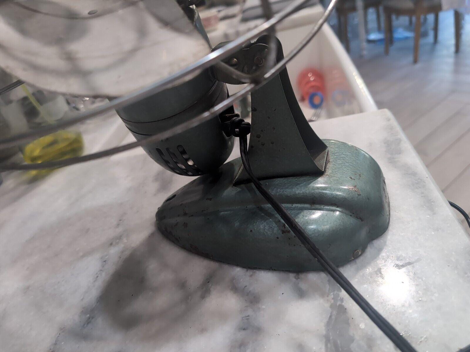 Mcgraw Zero Electric Desk Cage Fan 1275, Four Blade, Vintage Art