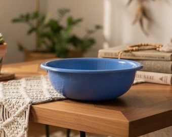 Baker, Hart & Stuart 8" Blue Serving Bowl Vintage