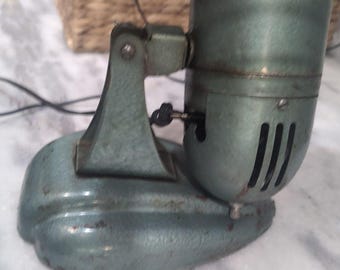 Mcgraw Zero Desk Fan #1275, Four Blade Metal Cage, Vintage Art