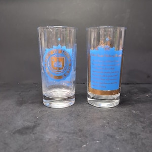 ノートルダム記念グラスセット、勝利の行進の歌詞、アイルランドのロゴ入りグラス、2個セット、大学記念品、フットボールファンへのギフト、チームスピリット