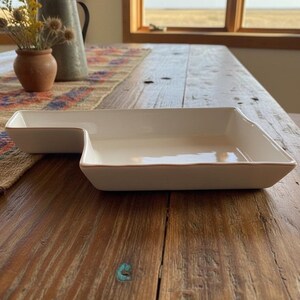 Frankoma Pottery Oklahoma State Terra Cotta Baking Dish, Vintage Handmade Snack Tray, Replacement Serveware