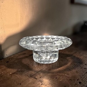 KIG Heavy Glass Votive Candle Holder, Vintage Taper Design, Replacement Classic Home Decor