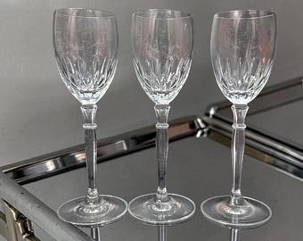 Schott-Zwiesel Cordial Glasses, Set of 3, Vintage Crystal Stemware, Replacement Liqueur Cordials