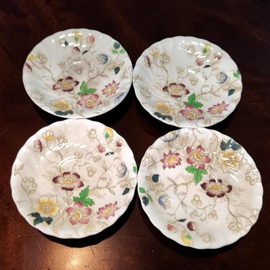 Burleigh＊Louis 14TH ＊25cm plate 【希少】バーレイ Burgess and Leigh Dorchester Burleigh Ware Saucers, Set of 4