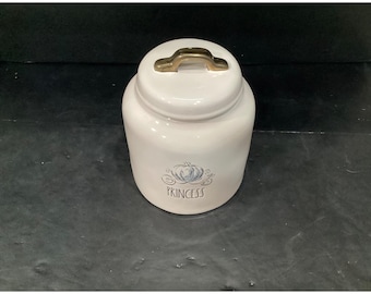 Rae Dunn Disney "Princess" Large Canister, Artisan Collection Container, Replacement Counter Storage