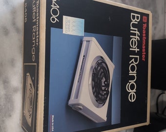 Toastmaster Buffet Range Model 6406 Original Box Sealed, Vintage Kitchen Appliance, New in Box