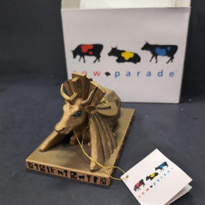 Cow Parade Egyptian Princess Cow Figurine, Westland Giftware, Collectible Figurine #9140, Box & Tag