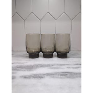 Libbey Tawny Glasses Set, Old-Fashioned Glasses 9 oz, Stackable Glasses, Set of 3, Vintage Drinkware