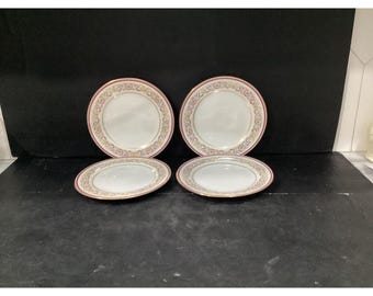 Charles Ahrenfeldt Limoges Salad Plates, Set of 4, Vintage France Dishes, Replacement Dinnerware