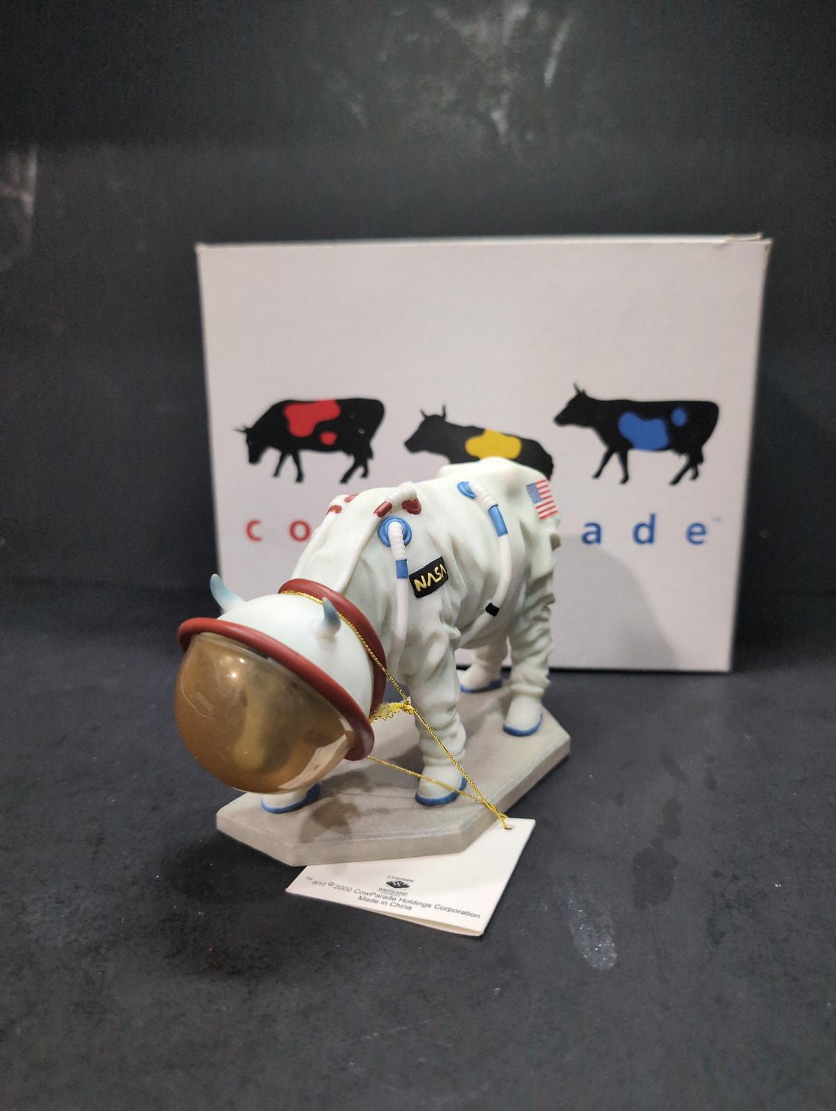 *限定* Moonwalking Cow 2003 Cow Parade Westland Moonwalking Cow Houston We Have