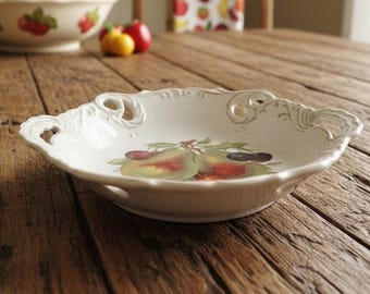 BETSON Hand Painted Fruit Trinket Candy Dish