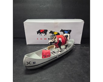 Cow Parade Moovin' On Down The Might Mo Figurine, Westland Giftware, Vintage Statue #9138