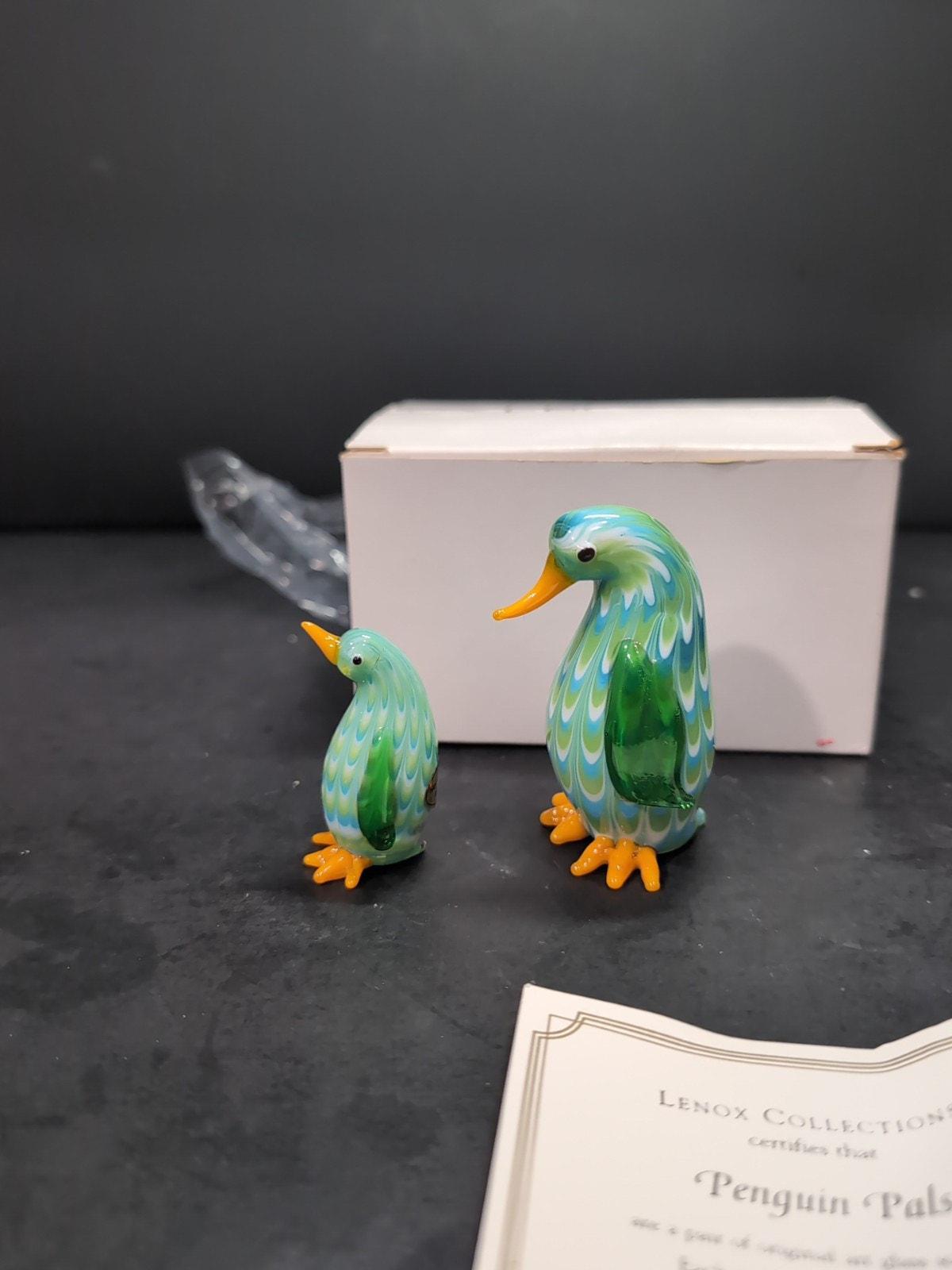 LENOX ペンギンパルズ アートガラスフィギュア 新品・未使用・鑑定書