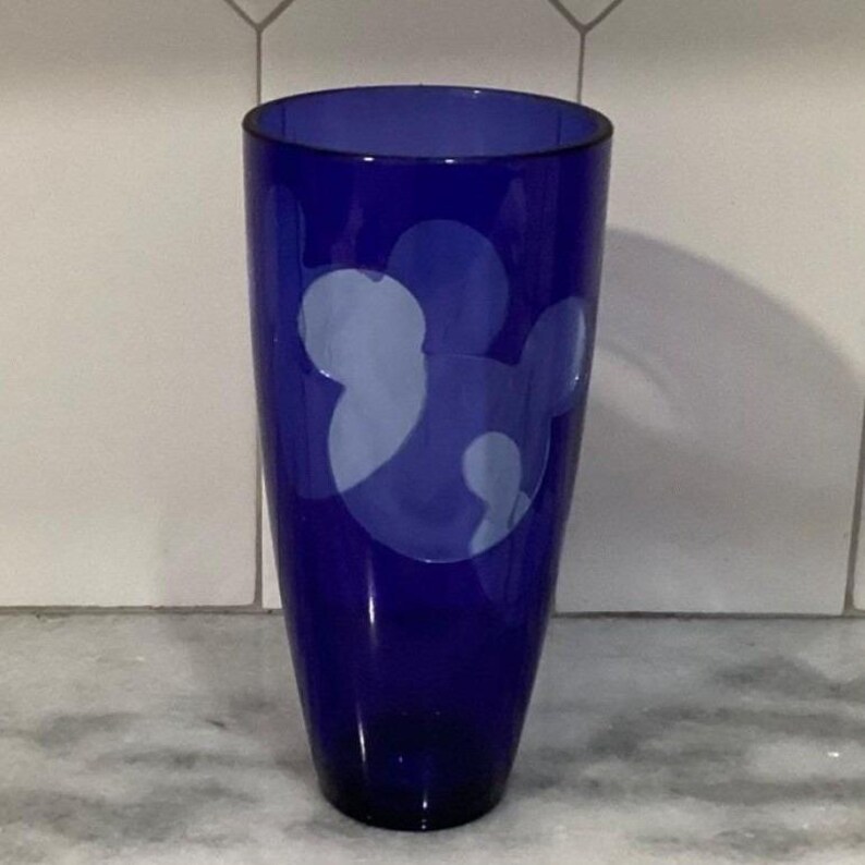Disney Store Mickey Mouse Blue Tumbler, Vintage Disneyana Drinkware, Replacement Transparent Plastic Cup image 10