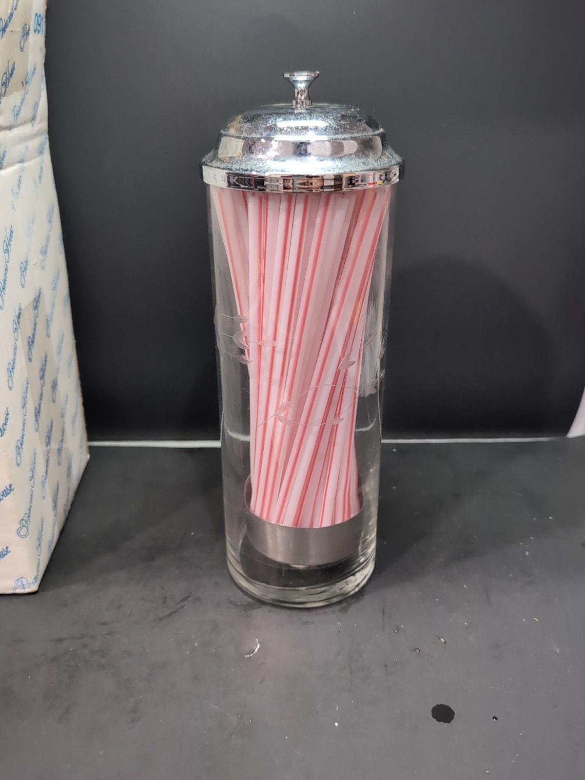 つよし様 リクエスト STRAW DISPENSER 1992 Plastic Straw Dispenser Holder Kitchen Accessories Portable