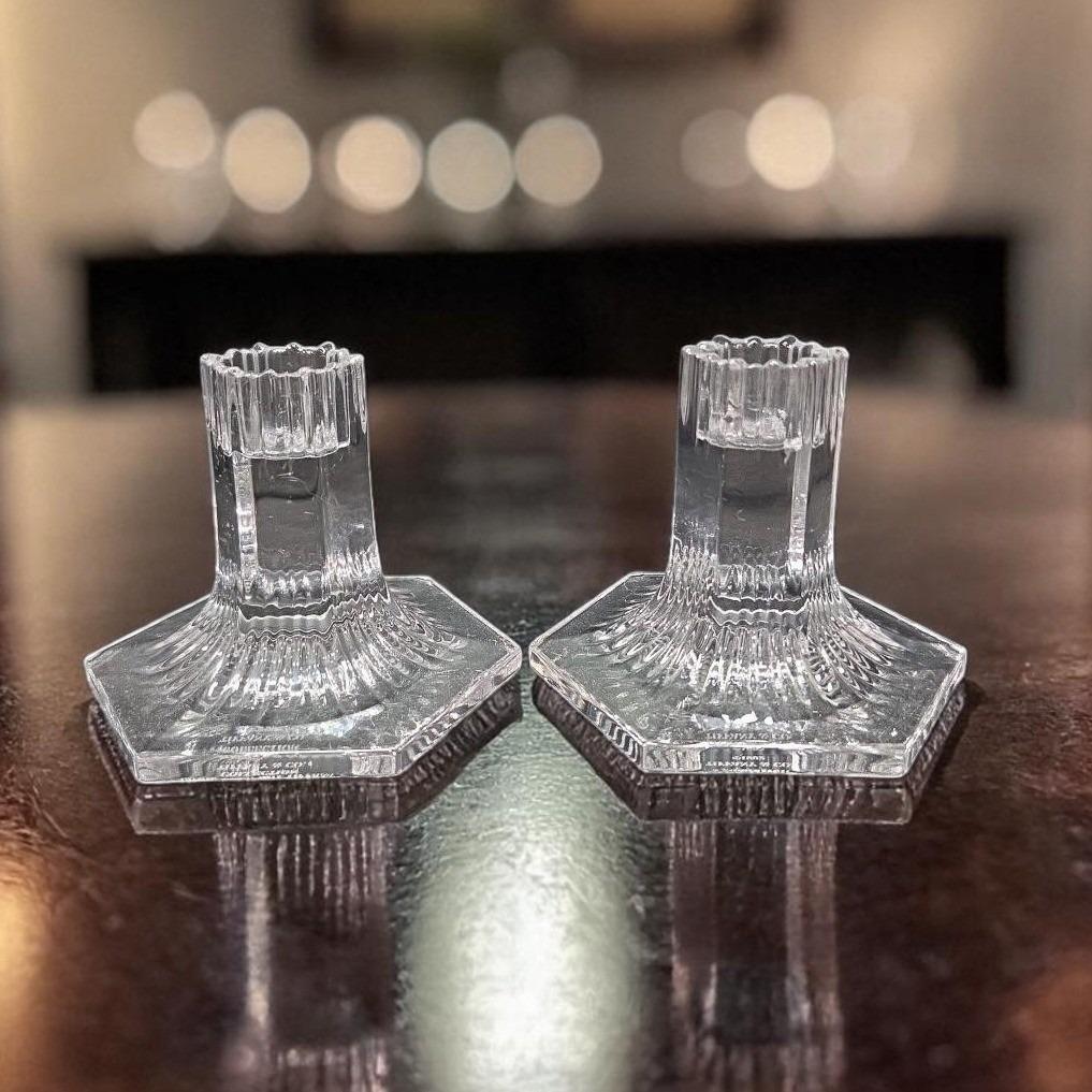 Tiffanys and Co Crystal Candlesticks - Etsy