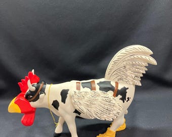 *限定*Cow-Moo-Flage Figure カウパレード Cow Parade Cow-moo-flage Cow Figurine, Westland Giftware