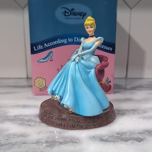 Life According To Disney Princess Cinderella Figure, Westland Giftware #17858, Disney Princess Collector's Item, 6”