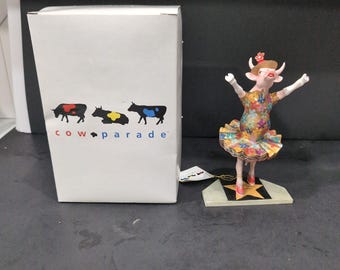 Cow Parade Dancing Diva Cow Figurine, Westland Giftware, Collectible Figurine #9132, Box