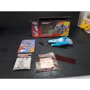 G1 Transformers 1986 Blurr, Autobot Courier Race Car, Original Box, To Robot and Back, Collector&#39;s Toy, Gift