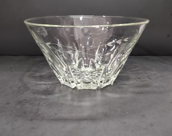 Princess House Heritage Crystal Bowl, Lead Crystal Salad Serving Bowl, 10&quot; Wide Bowl, Dining Collection