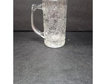 Princess House Fantasia Beer Mug, Single Replacement Glass, Collector&#39;s Glassware, Vintage Mug, Barware Gift