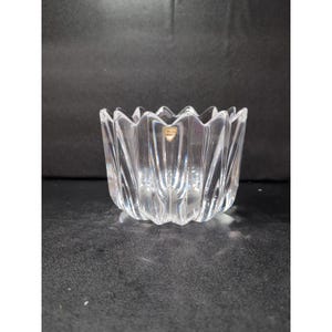 Orrefors Fleur Crystal Vase, Designed by Jan Johansson, Decorative Vase, Swedish Crystal Art, Home Accent