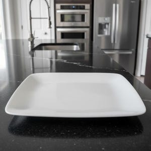 BIA Cordon Bleu Rectangular White Serving Platter, Modern Porcelain Tableware, Minimalist Kitchen Dining Serveware