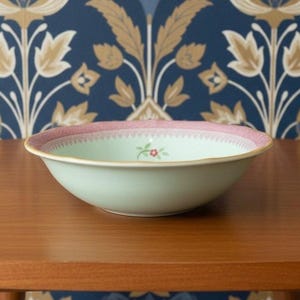 Adams Calyx Ware Lowestoft Dessert Bowl, Hand-Painted Fruit, Vintage English Pottery, Replacement Dish