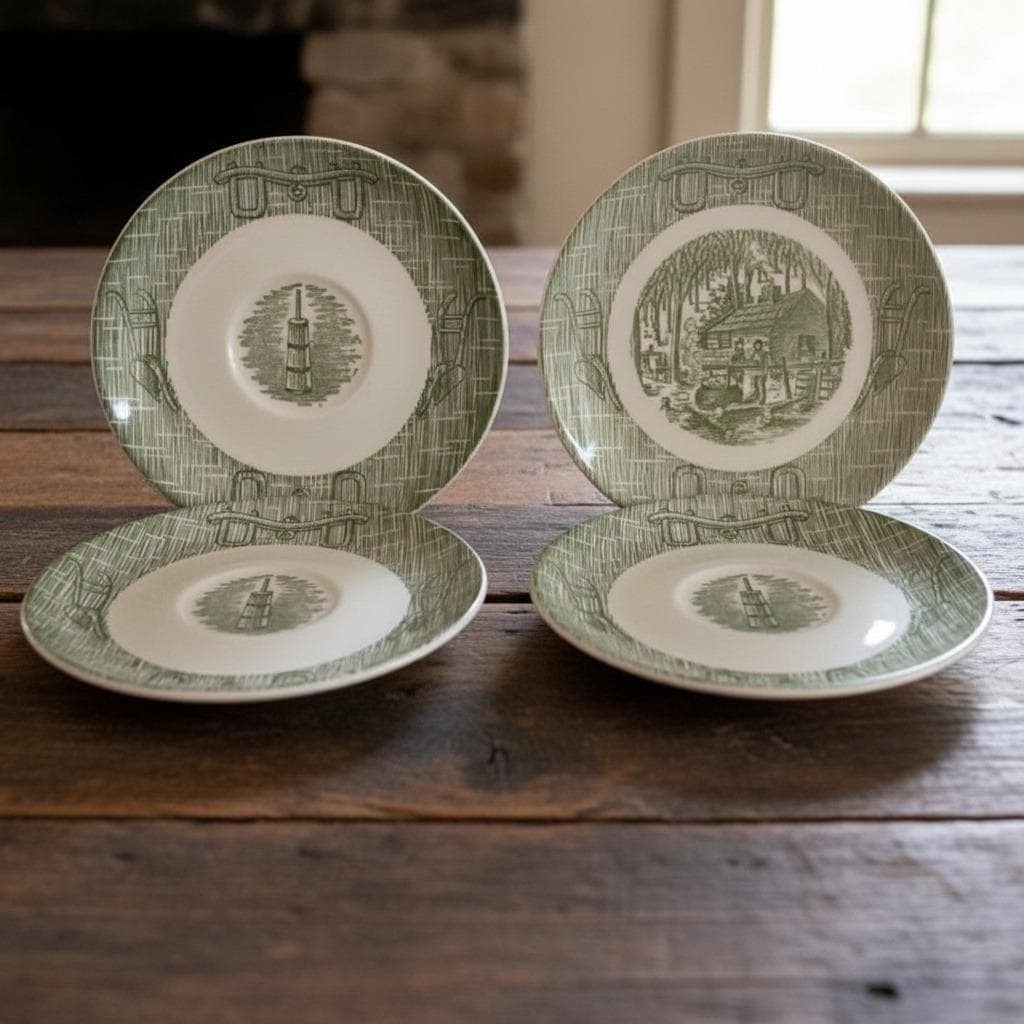 Vintage Green Dinnerware - Etsy - Page 2