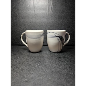 Mikasa Kya rookkoffiemokken, 10 oz, set van 2, chique keukenkopjes, moderne koffieset, uniek cadeau voor thuis