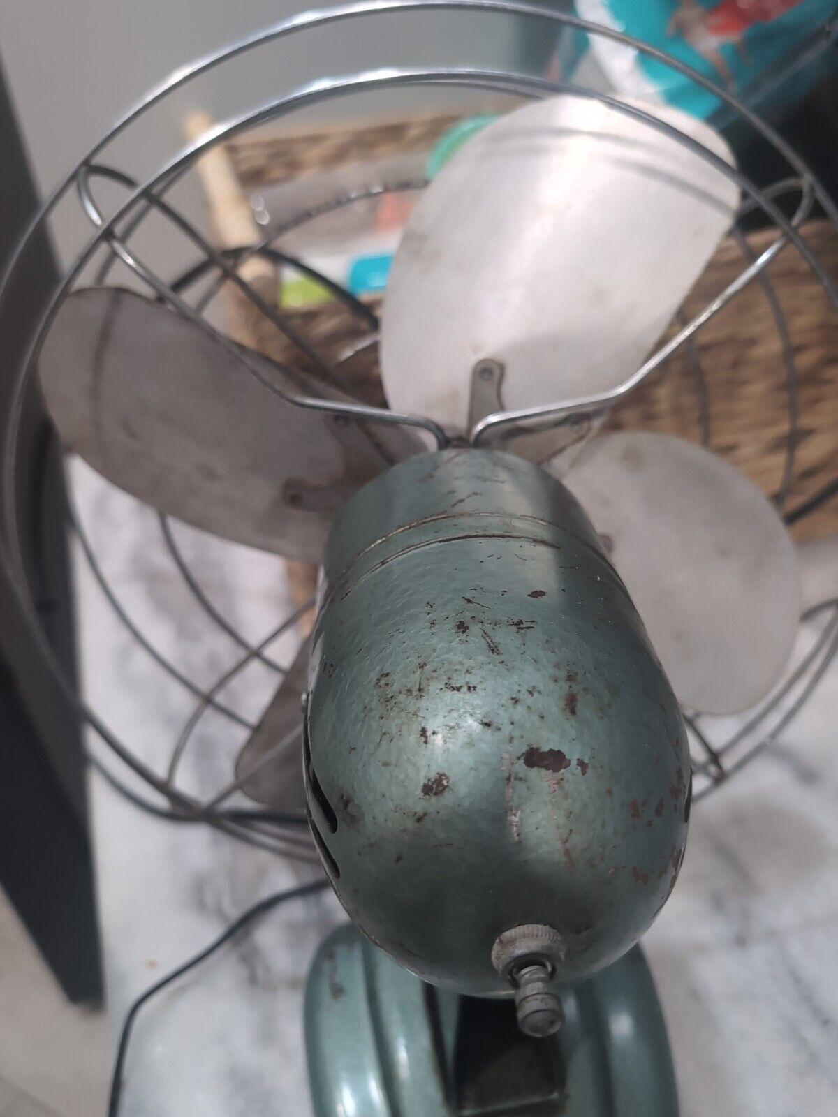 Mcgraw Zero Electric Desk Cage Fan 1275, Four Blade, Vintage Art