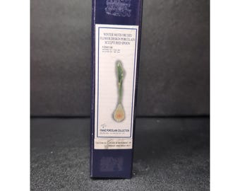 Franz Porcelain Orchid Moth Spoon FZ00138, Vintage Decorative Art