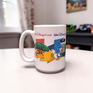Walt Disney Four Parks One World Coffee Cup, Mickey & Friends Mug, Goofy Donald Pluto