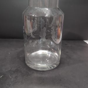 Princess House Heritage Apothecary Jar, No Lid Vintage, Retired Glass Jar, Collectible, Home Decor, Kitchen Storage