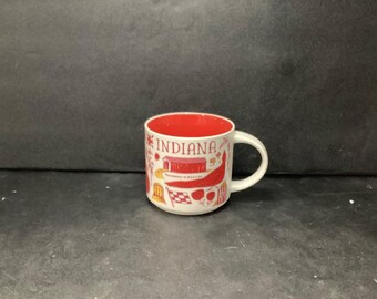 Starbucks Indiana Coffee Cup, Vintage Inspired Been There Series, Replacement 14oz Drinkware, Travel Mug
