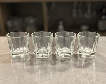 Vasos Libbey Duratuff Old Fashioned, juego de 4, cristalería vintage, repuestos para bar.