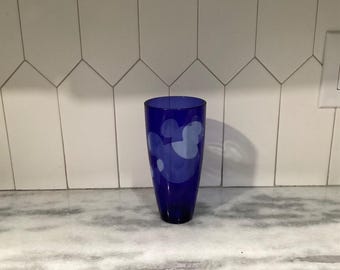 Disney Store Mickey Mouse Blue Tumbler, Vintage Disneyana Drinkware, Replacement Transparent Plastic Cup