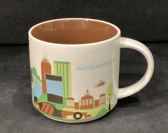 Starbucks Indianapolis Indiana You Are Here Collection Kubek do kawy 14 uncji 2017