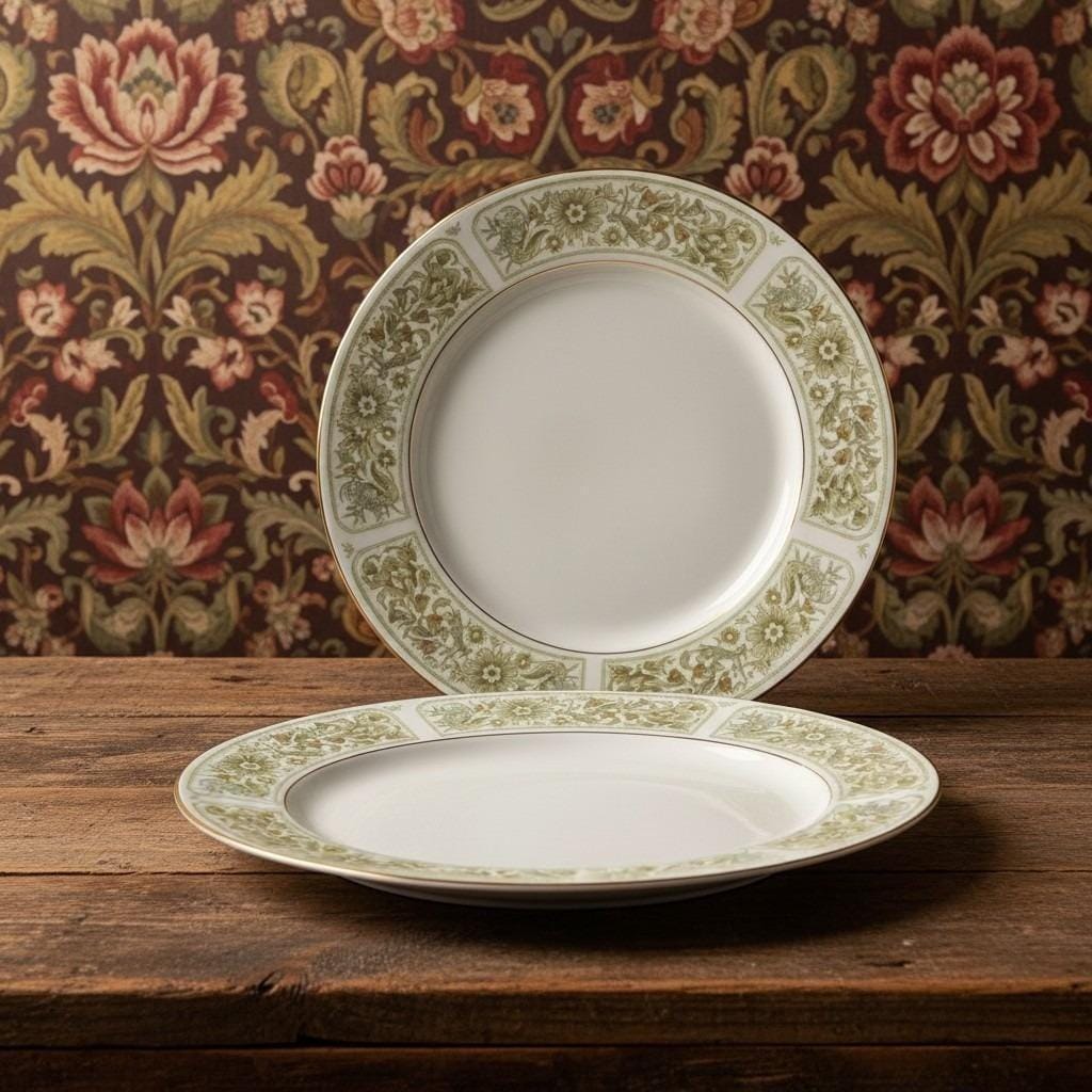 Green Vintage Plates China Japan - Etsy