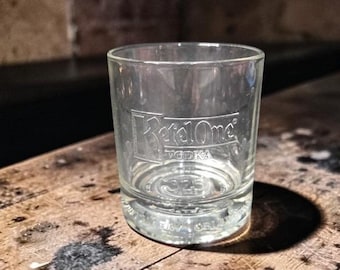 Bicchiere da whisky Ketel One Vodka, bicchiere di ricambio con decorazione a rilievo, per celebrare i 325 anni, bicchiere trasparente.