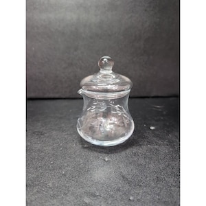 Princess House Heritage kristallen melkkan met deksel, vintage servies, melkkan met deksel, verzamelglas, elegant servies