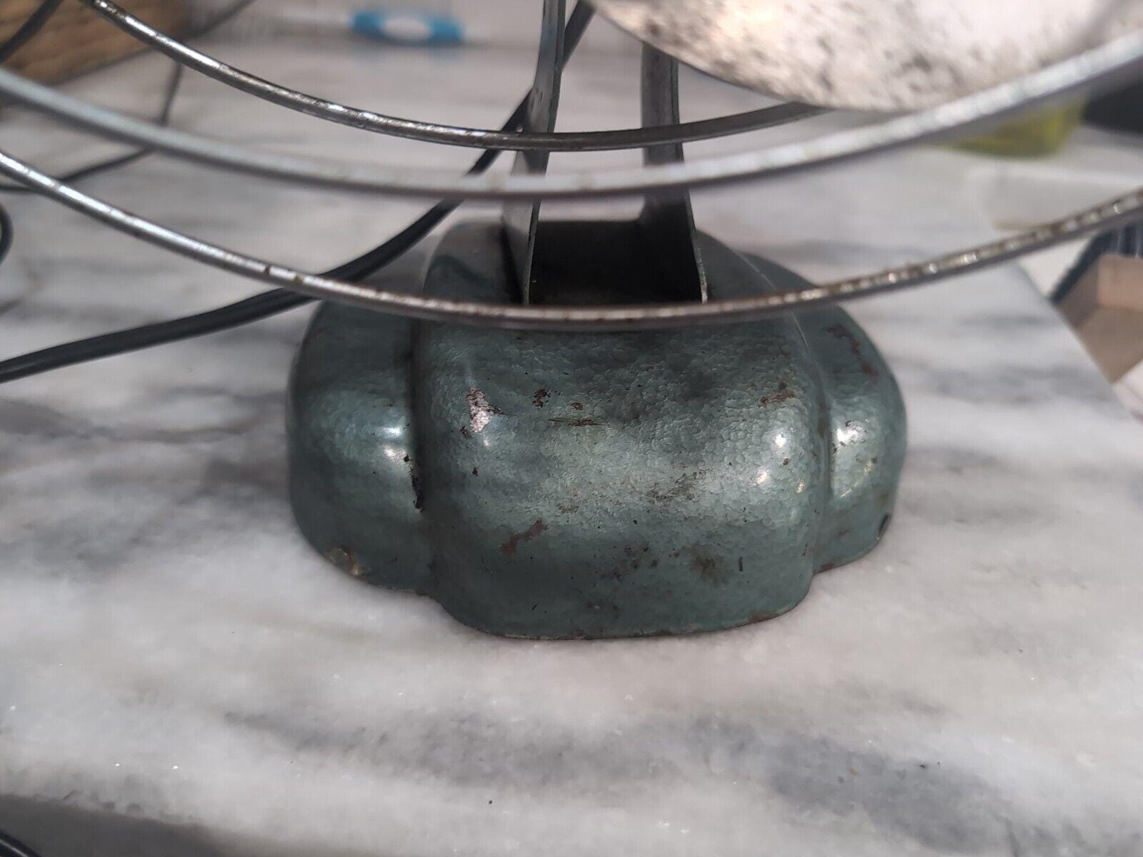 Mcgraw Zero Electric Desk Cage Fan 1275, Four Blade, Vintage Art