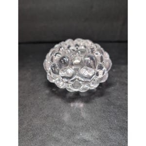 Orrefors Raspberry Tealight Holder by Anne Nilsson, Crystal Decor, Candlelight Holder, Home Accent, Gift
