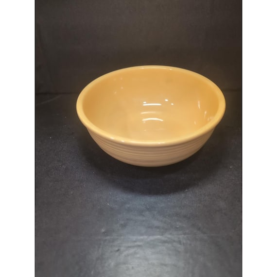 Fiestaware Original Yellow Large Salad Bowl, Vintage Dish