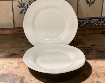 Mamma Ro White Dinner Plates, Set of 2, Designed by Pierallini, Replacement Tableware, Italy