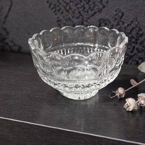 Bol de cristal de plomo Sudety al 24%, plato de vidrio transparente vintage, centro de mesa de repuesto, hecho en Polonia.
